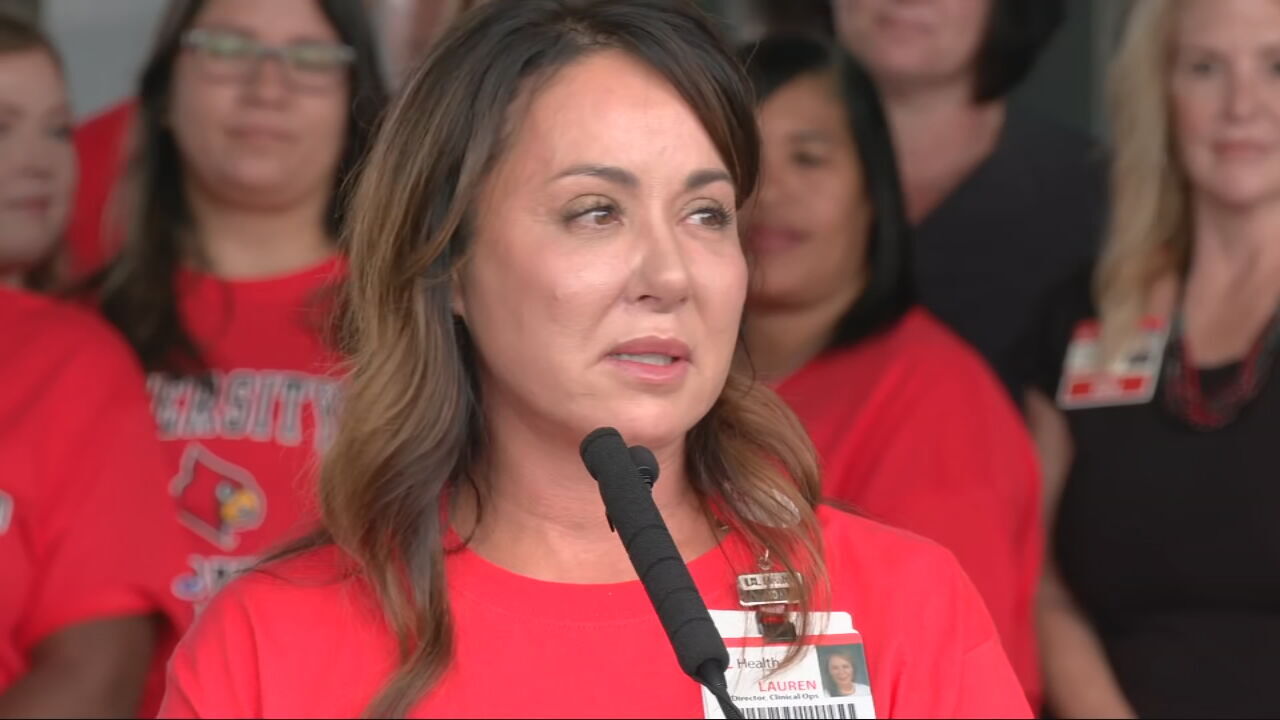 Lauren Hicks, a registered nurse for UofL Health
